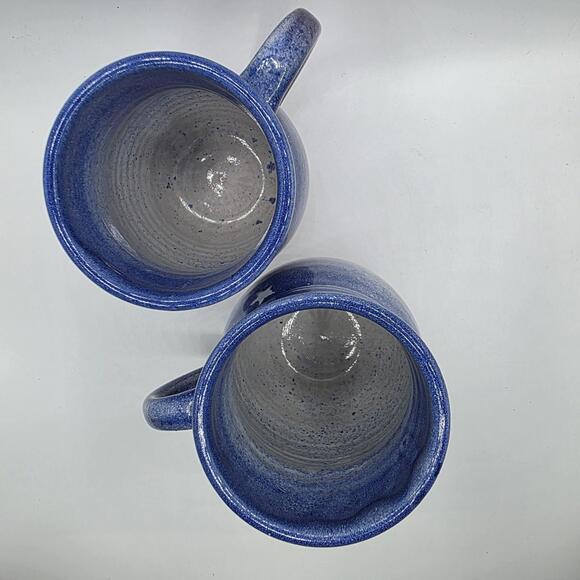 Celestial Whimsigoth Artisan Stoneware Pottery Mugs Set Of 2 Made in USA Gifts - Picture 2 of 7